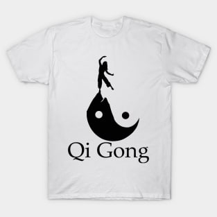 silhouette desing art of qigong T-Shirt